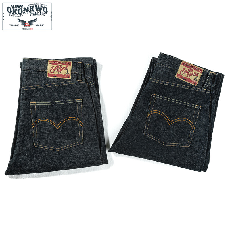 Levis Jeans 501 - กางเกงยีนส์ทรงตรงผ้าซิลเวดจ์สีดั้งเดิม น้ำหนัก 15 ออนซ์ รุ่นใหม่ของ OKONKWO