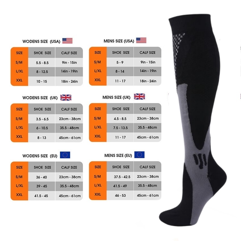 ขนาด S-XXL 3 คู่แพ็ค/ถุงเท้าถุ - Compression Sock Medical บทวิจารณ์และราคา