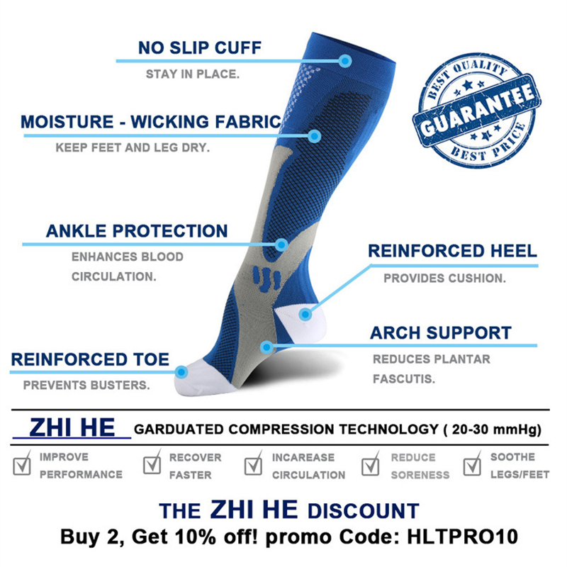 ขนาด S-XXL 3 คู่แพ็ค/ถุงเท้าถุ - Compression Sock Medical บทวิจารณ์และราคา
