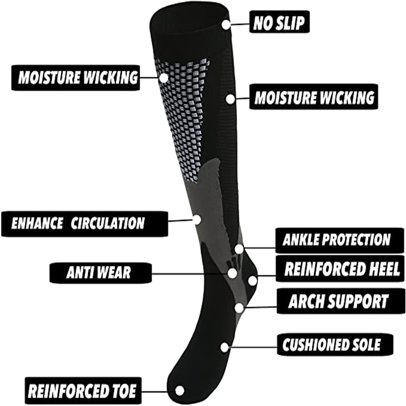 ขนาด S-XXL 3 คู่แพ็ค/ถุงเท้าถุ - Compression Sock Medical บทวิจารณ์และราคา