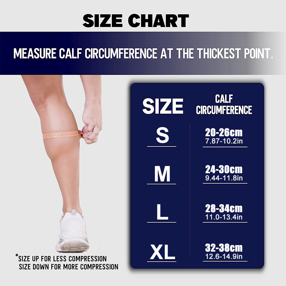1/2 ชิ้น ปลอกรัดน่องสำหรับเล่น - Compression Sleeve Calf บทวิจารณ์และราคา
